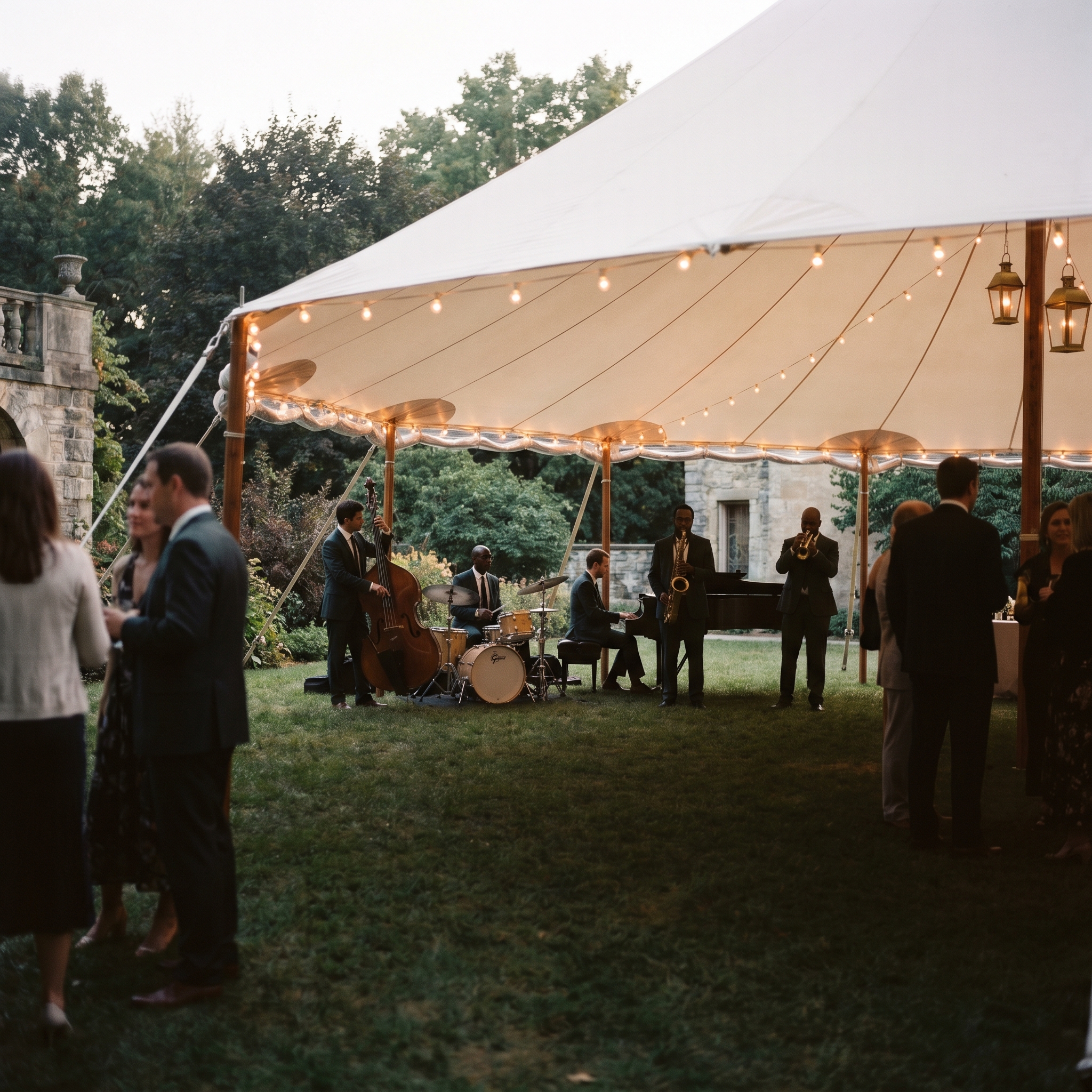 Twilight tent reception